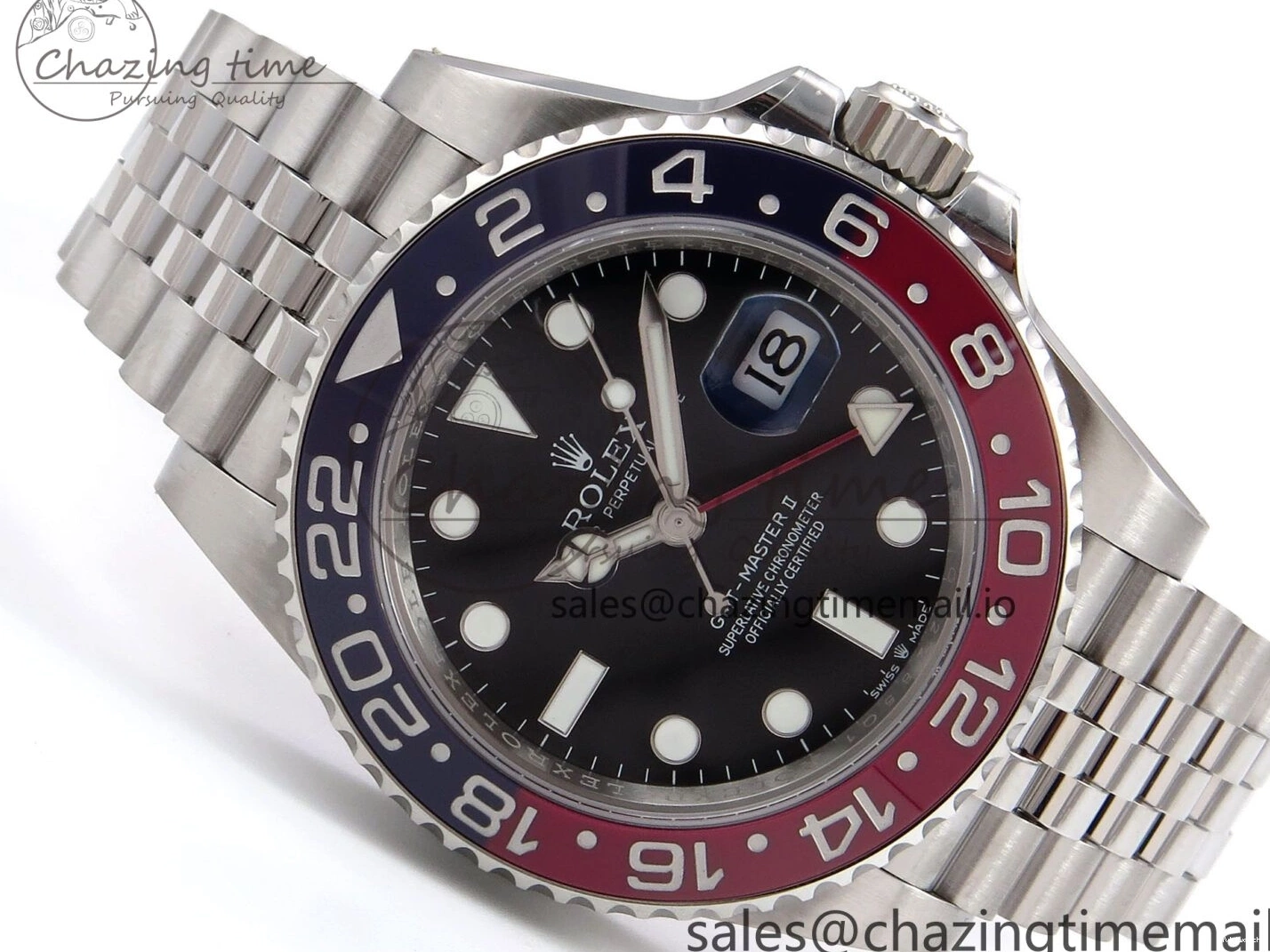 1:1 THBF Jubilee Best on 126710 Bracelet CHS 904L II GMT-Master Edition SH3285 BLRO 0419